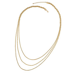 Dorothy Perkins Plaited Chain Rope Necklace