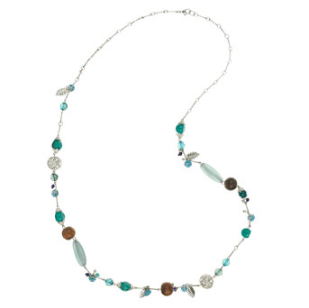Pretty bead spacer necklace