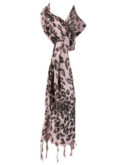 Purple animal sparkle scarf