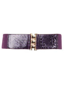 Purple bubble croc waist belt