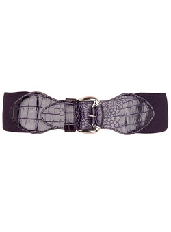 Dorothy Perkins Purple croc vintage belt