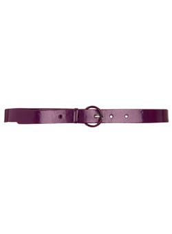 Dorothy Perkins Purple enamel buckle belt