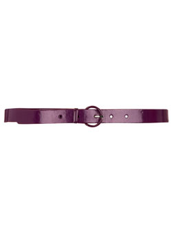 Purple enamel buckle belt
