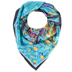 Dorothy Perkins Purple floral polysatin scarf