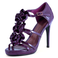 Purple flower detail shoes