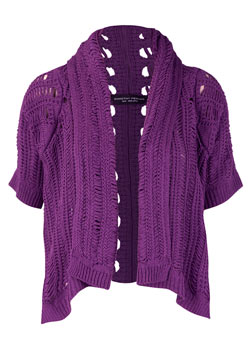 Dorothy Perkins Purple ladder shrug