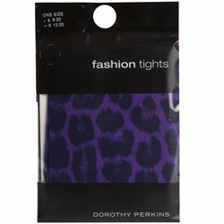 Dorothy Perkins Purple leopard print tights