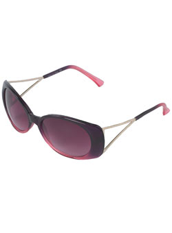Dorothy Perkins Purple metal arm sunglasses