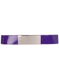 Dorothy Perkins Purple metal plate waist belt