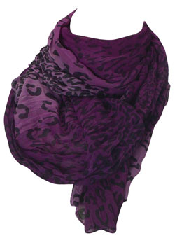 Dorothy Perkins Purple/ombre animal scarf
