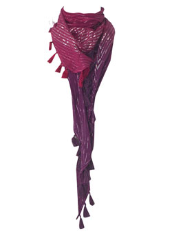 Dorothy Perkins Purple/ombre tassle scarf