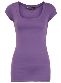 Dorothy Perkins Purple scoop top