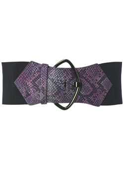 Dorothy Perkins Purple snake elastic belt
