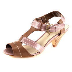 Purple t-bar sandals