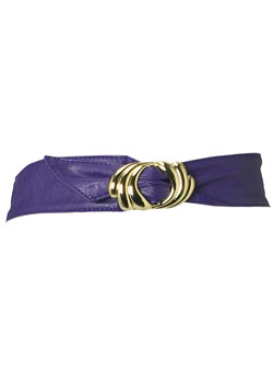 Dorothy Perkins Purple wave buckle sash