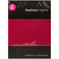 Dorothy Perkins Raspberry star tights