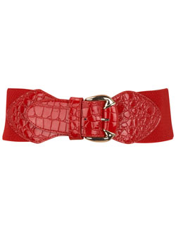 Dorothy Perkins Red croc vintage belt