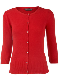 Dorothy Perkins Red diamante button cardigan