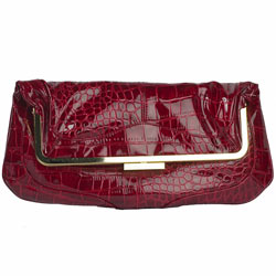 Dorothy Perkins Red flapover frame bag