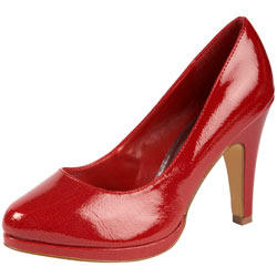 Dorothy Perkins Red patent platform shoes