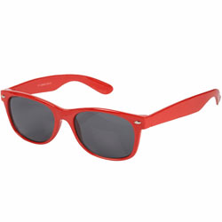Red retro plastic sunglasses