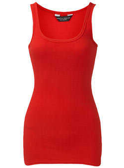 Dorothy Perkins Red scoop vest