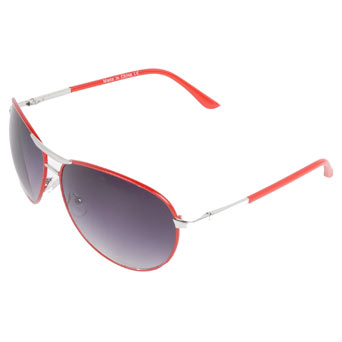 Red/silver aviator sunglasses