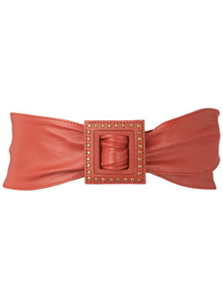 Dorothy Perkins Red square stud belt