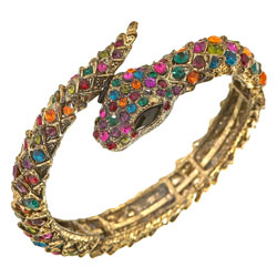 Dorothy Perkins Rhinestone Snake Bracelet