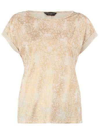 Dorothy Perkins Rose gold foil tree t-shirt DP56259044