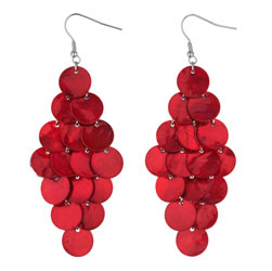 Dorothy Perkins Shell diamond drop earrings