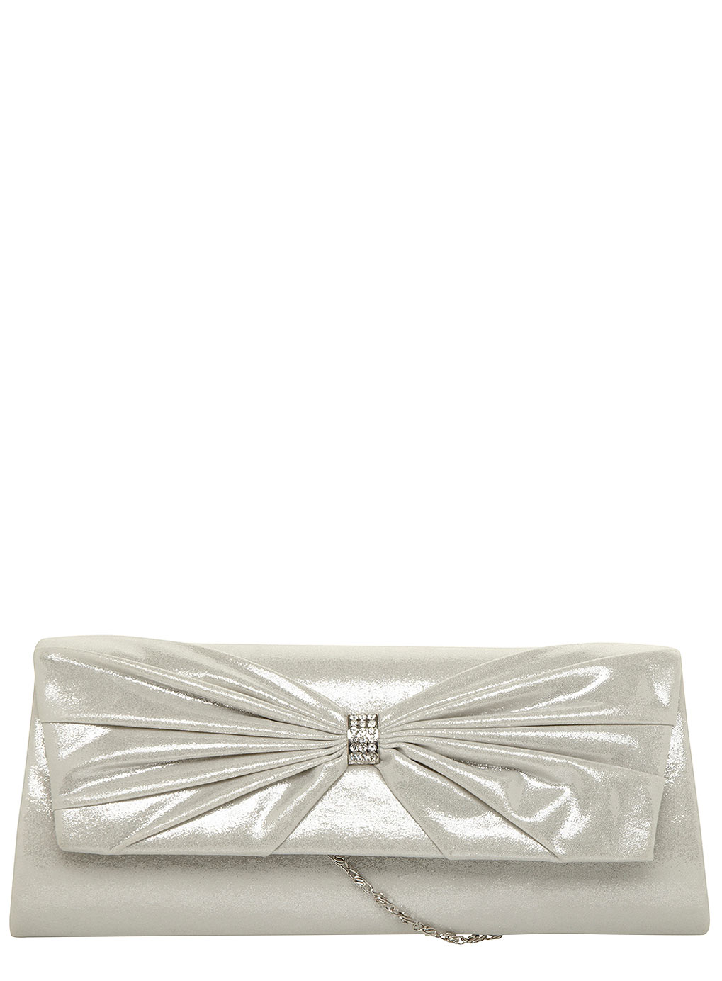 Dorothy Perkins Shimmer bow clutch 35203360