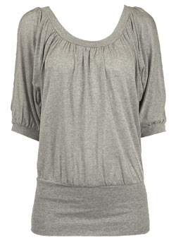 Dorothy Perkins Silver batwing top
