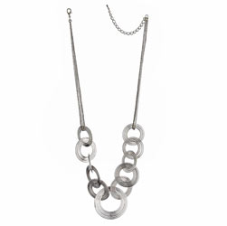 Dorothy Perkins Silver coiled link collar necklace