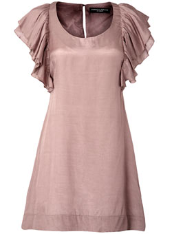 Dorothy Perkins Silver frill sleeve top