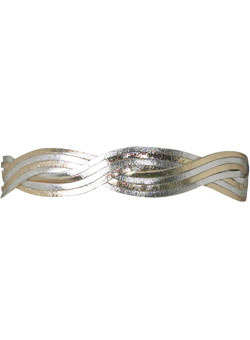 Dorothy Perkins Silver metallic plate belt