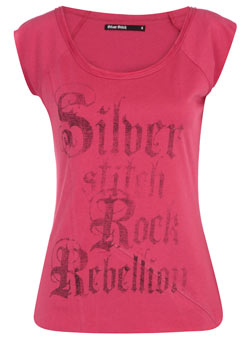 Dorothy Perkins Silver Stitch rock t-shirt