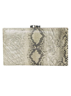 Dorothy Perkins Snake metal clasp purse