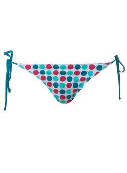 Dorothy Perkins Spotted tie-side bikini bottoms