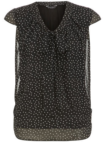 Spotty pussybow blouse DP05353901