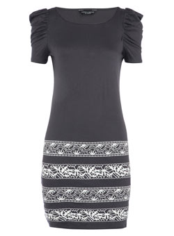 Dorothy Perkins Steel embroidered tunic