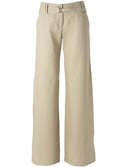 Dorothy Perkins Stone linen trousers