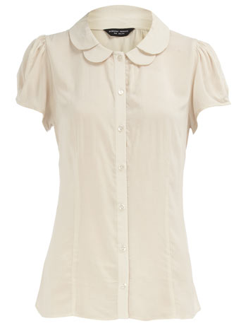 Dorothy Perkins Stone scallop collar blouse DP05267582
