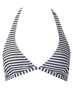 Dorothy Perkins Stripe halter bikini top