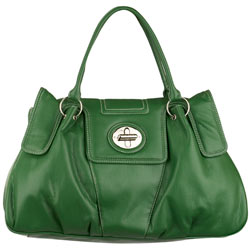 Suzy Smith green lock bag.