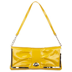 Suzy Smith yellow leather bag