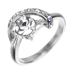 Dorothy Perkins Swirl crystal ring