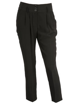 Dorothy Perkins Tall black crepe trousers