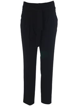 Dorothy Perkins Tall black peg top trousers