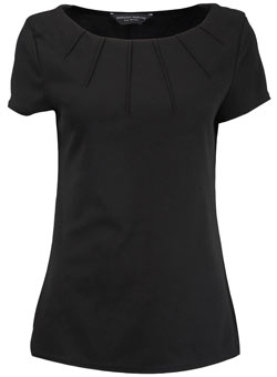 Dorothy Perkins Tall black pleat top